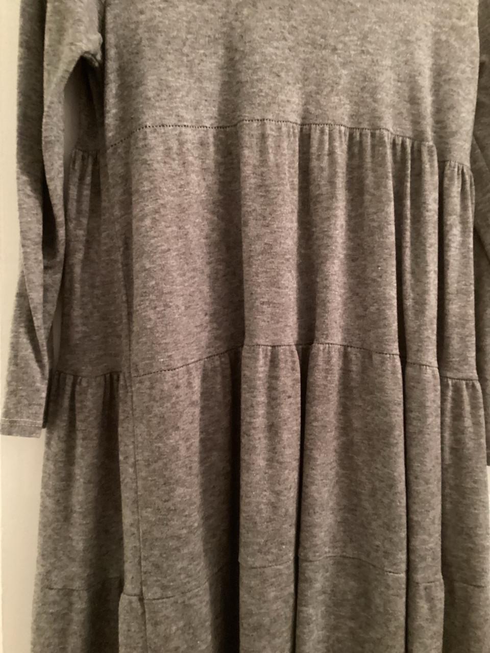 Warme grijze jurk maat xl zgan