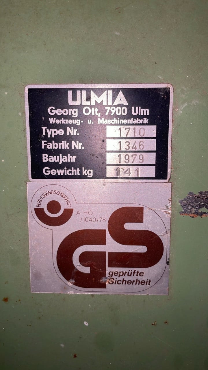 Ulmia zaagtafen 1710