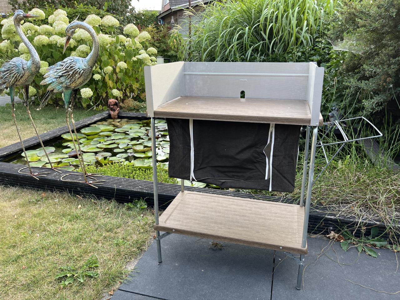 Opklapbaar camping keuken tafeltje