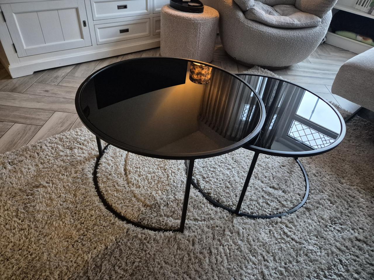 Glazen salontafel set (light & living Duarte)