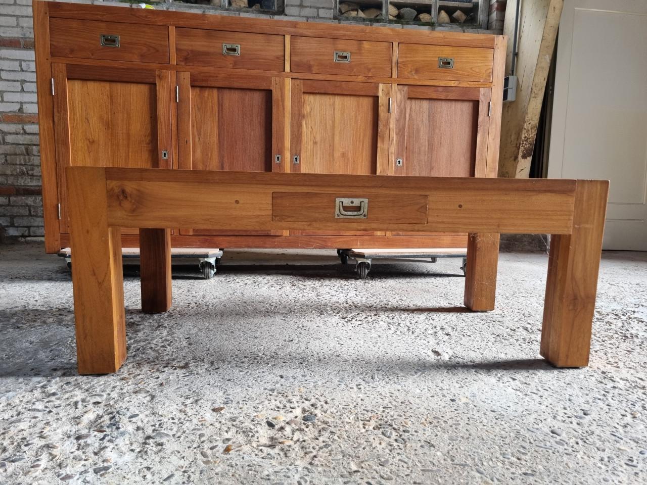Salontafel - teakhouten set