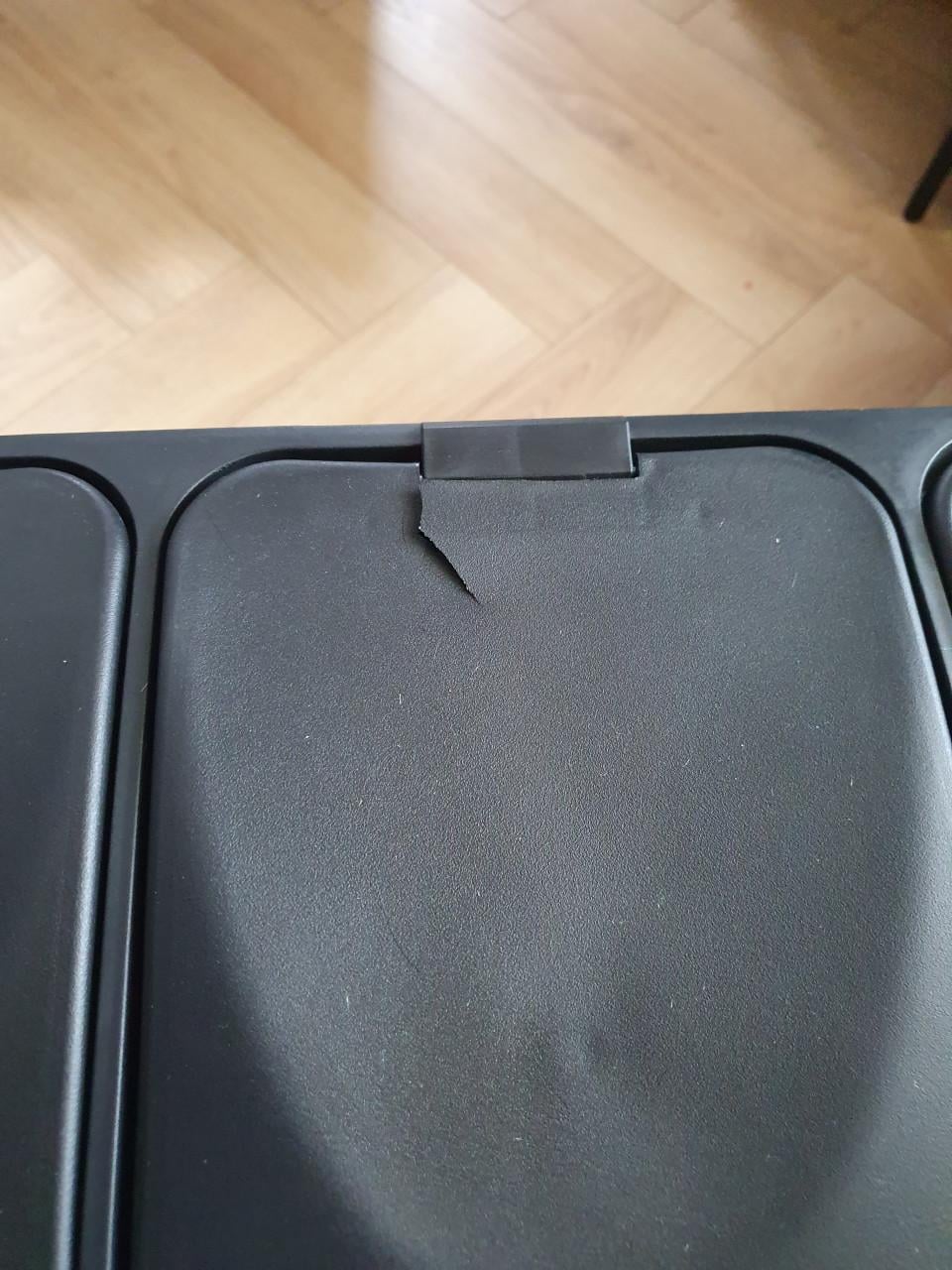 Bayt Prullenbak 60L – 3x20L – 3 Vakken – Zwart – Met beschadigingen