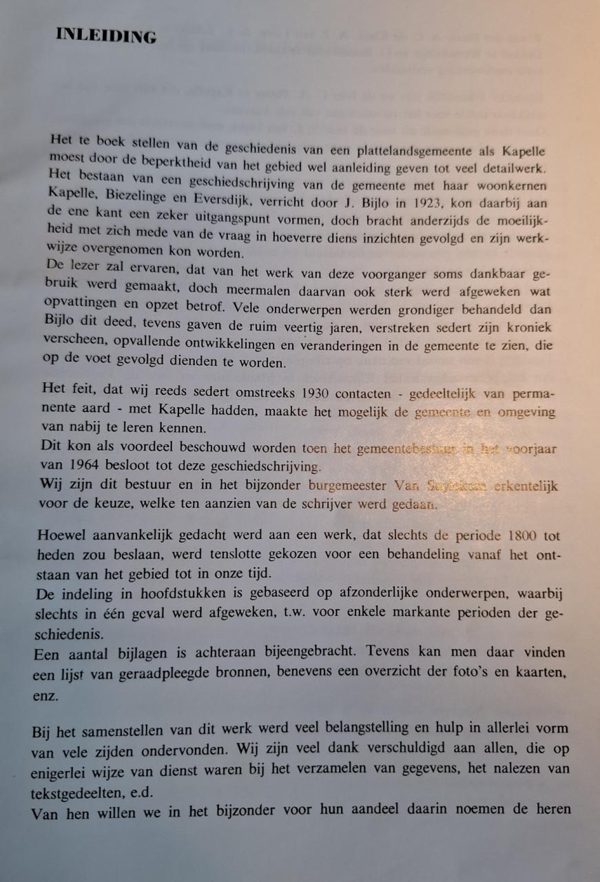 De geschiedenis van Kapelle / Kapelle ~ Biezelinge ~ Eversdijk ~ Schore