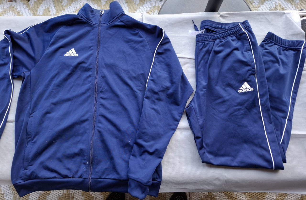 Adidas blauw trainingspak L/XL