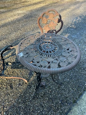 Gietijzer tuinset