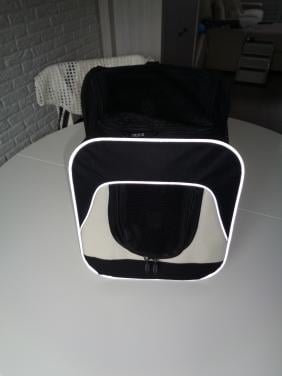 Trixie Hondentas Savina Buik Zwart / Grijs