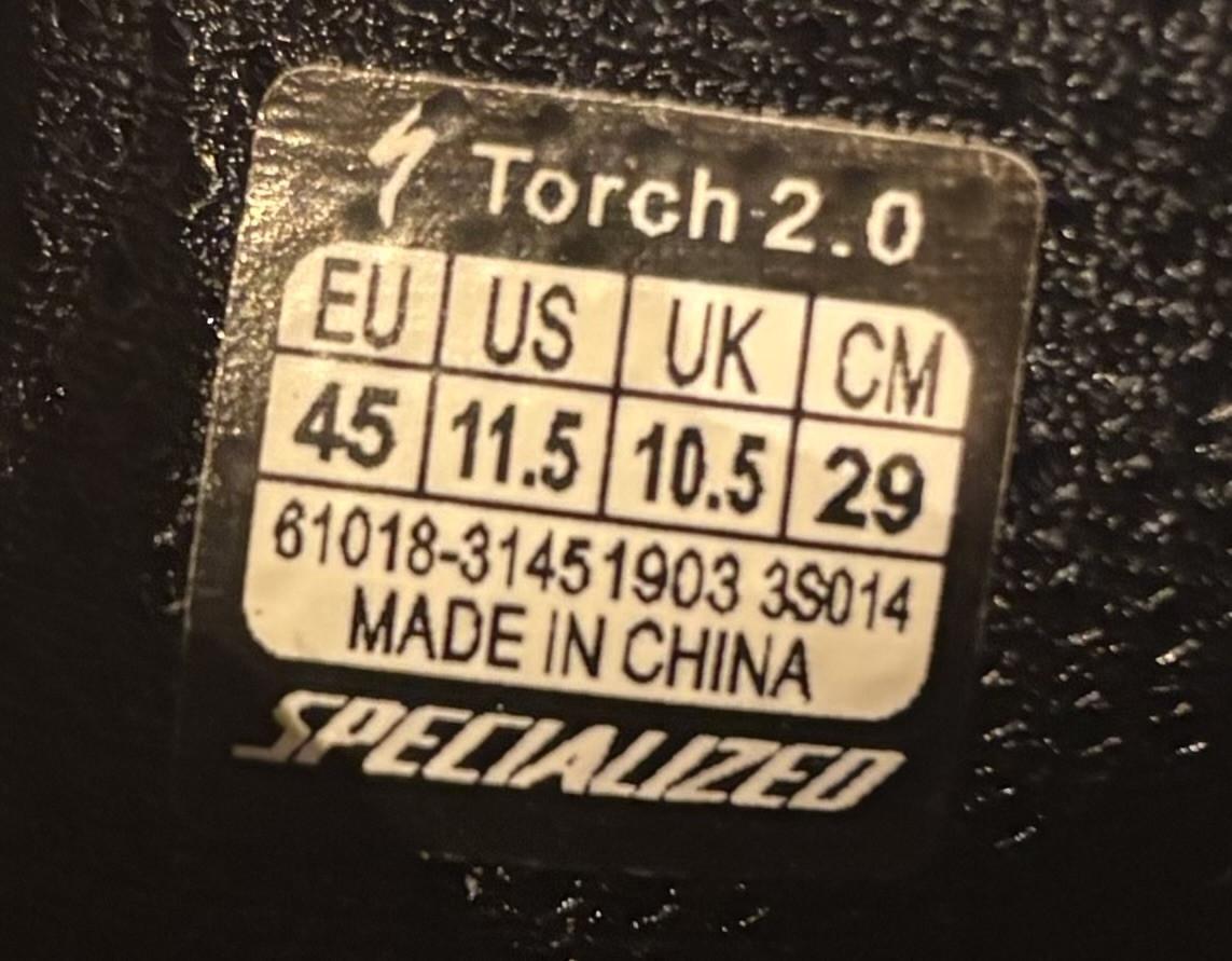 Specialized Torch 2.0 Fietsschoenen Maat 45