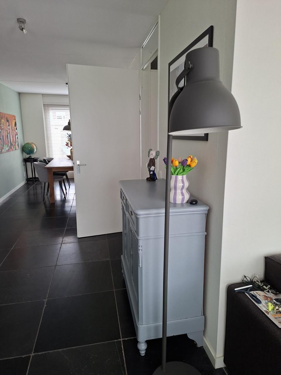 Biedemeierkast grijs