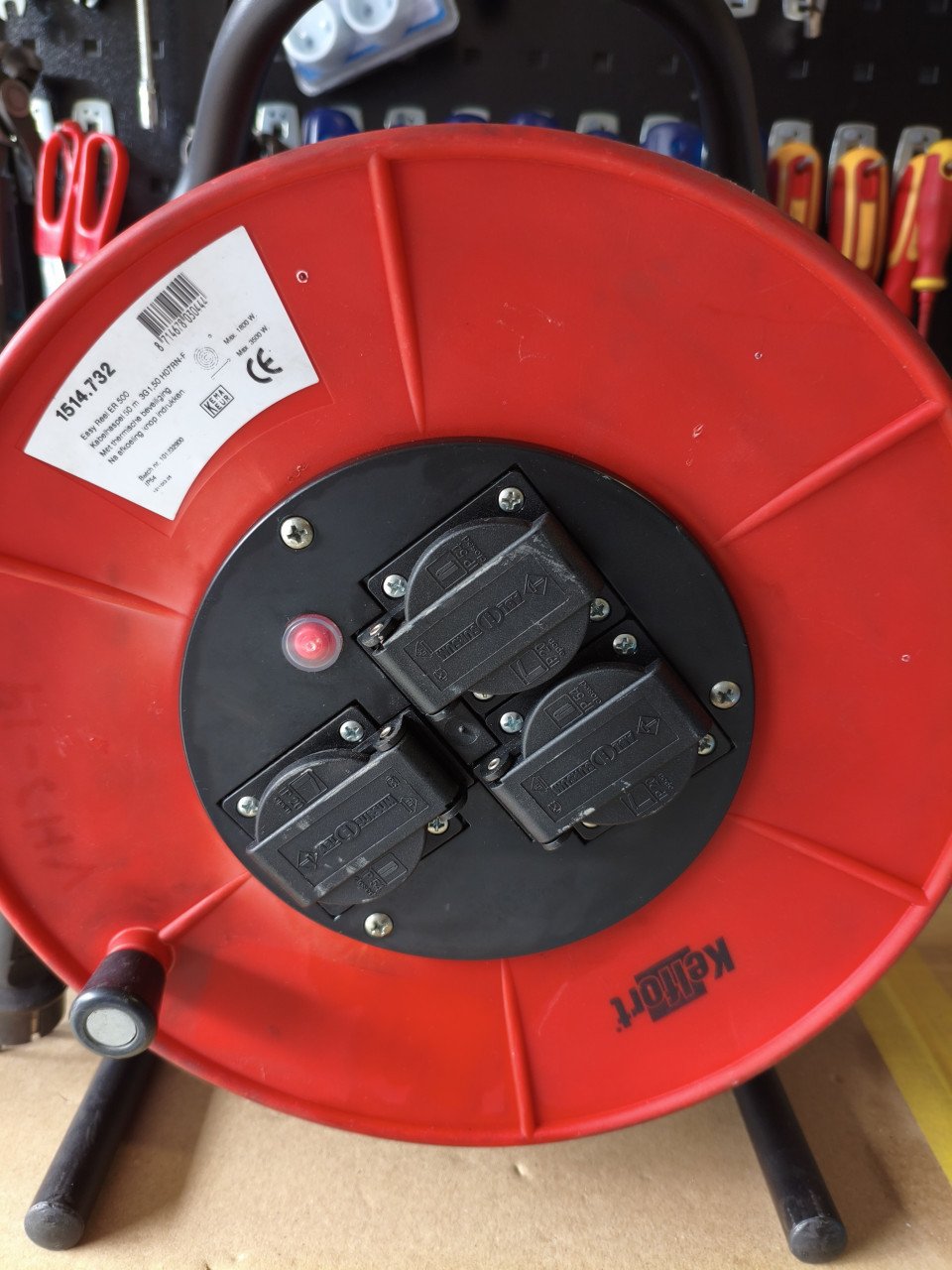 Kabel haspel 50mtr