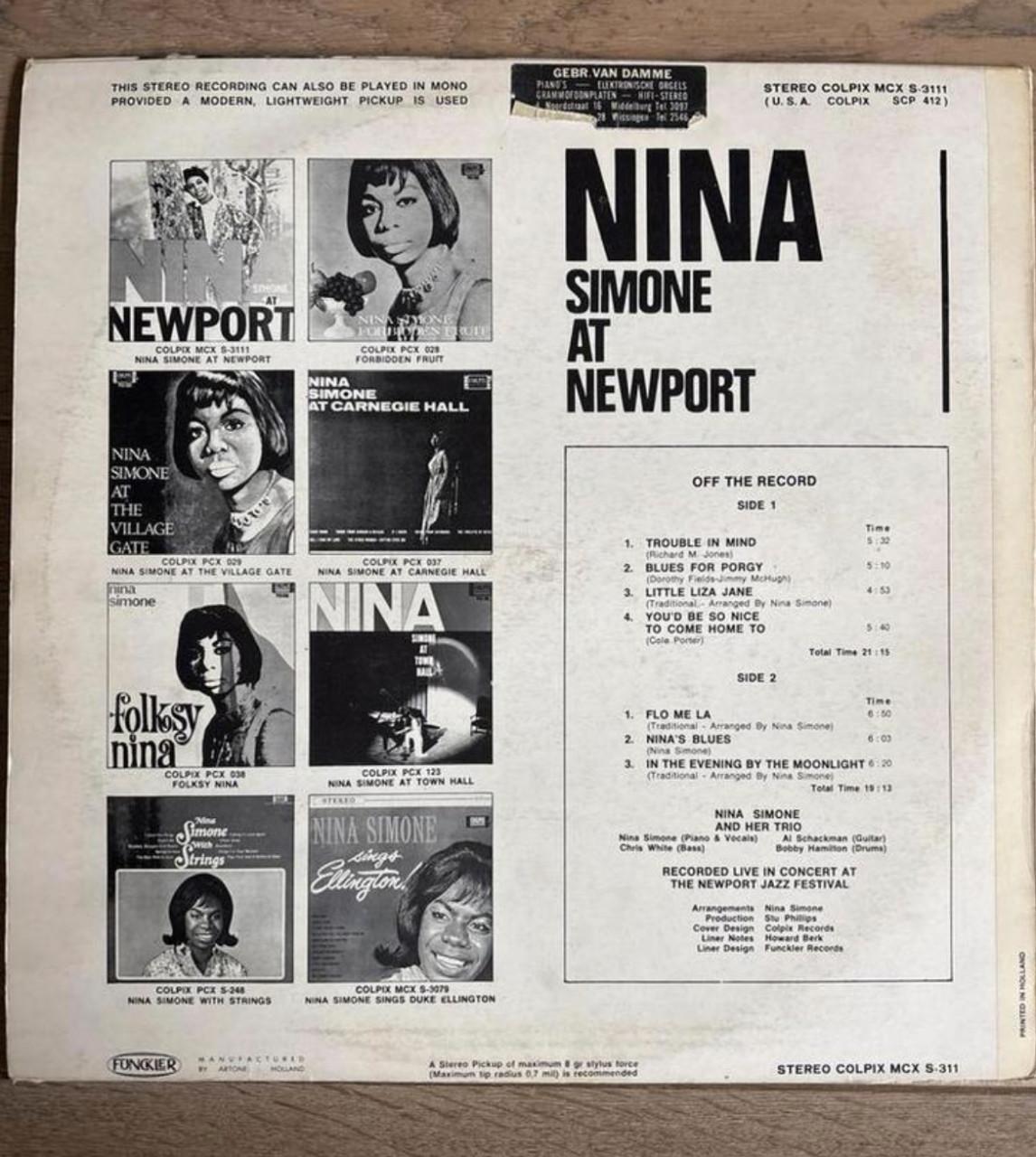 Nina Simone - Newport Vinyl LP