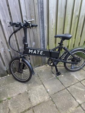 Nette elektrische vouwfiets van Mate !