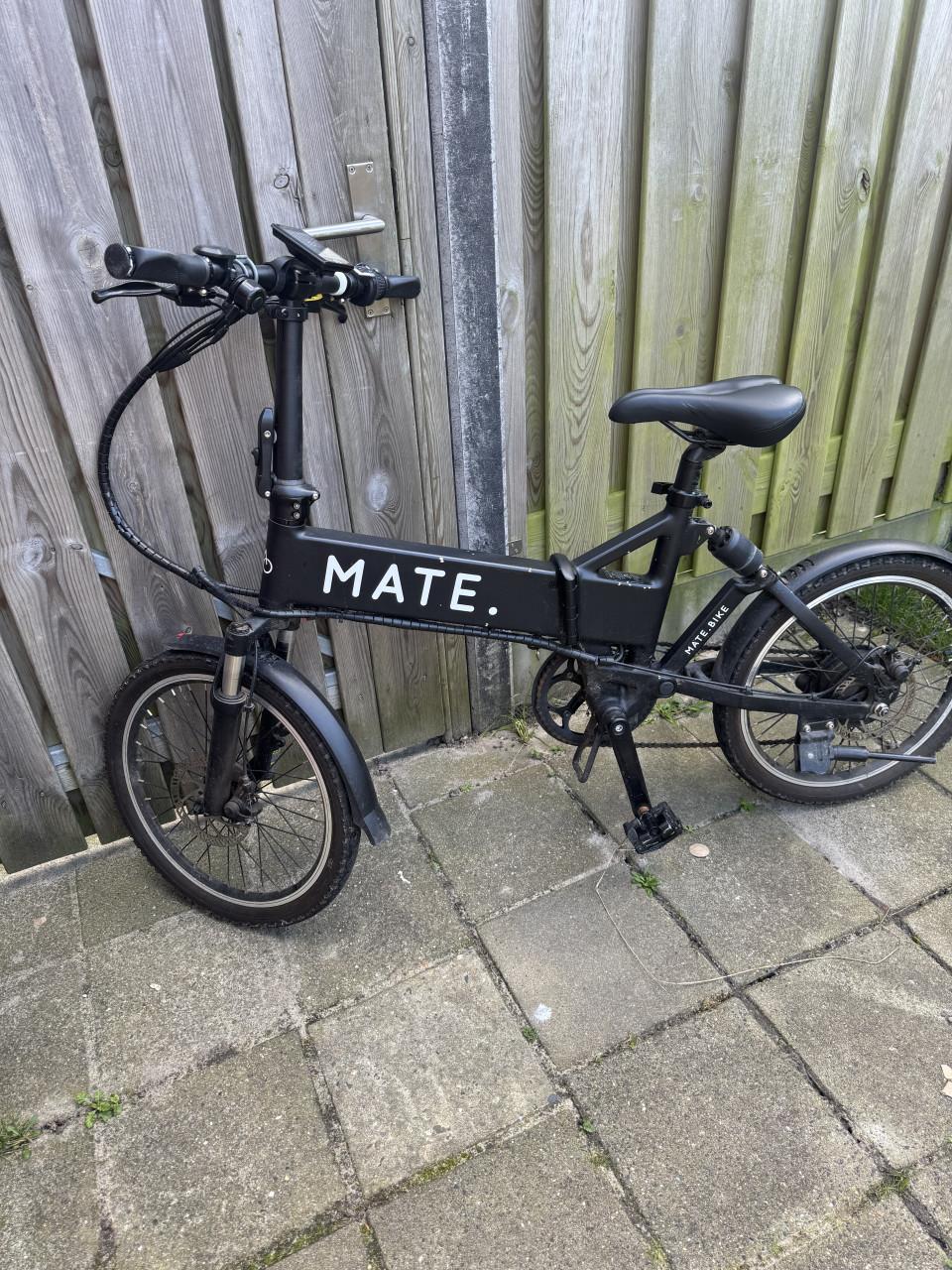 Nette elektrische vouwfiets van Mate !