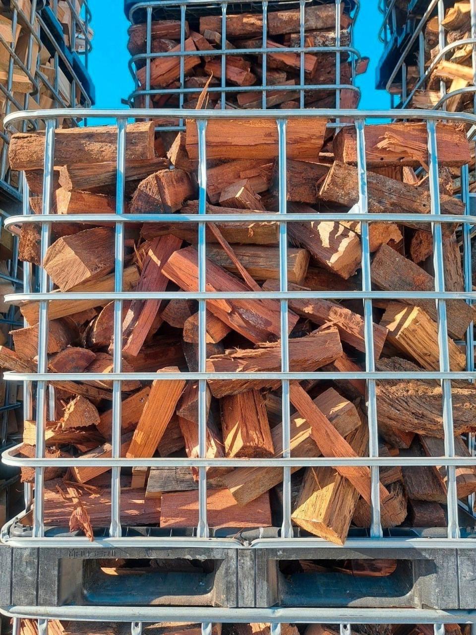 Droog azobe haardhout