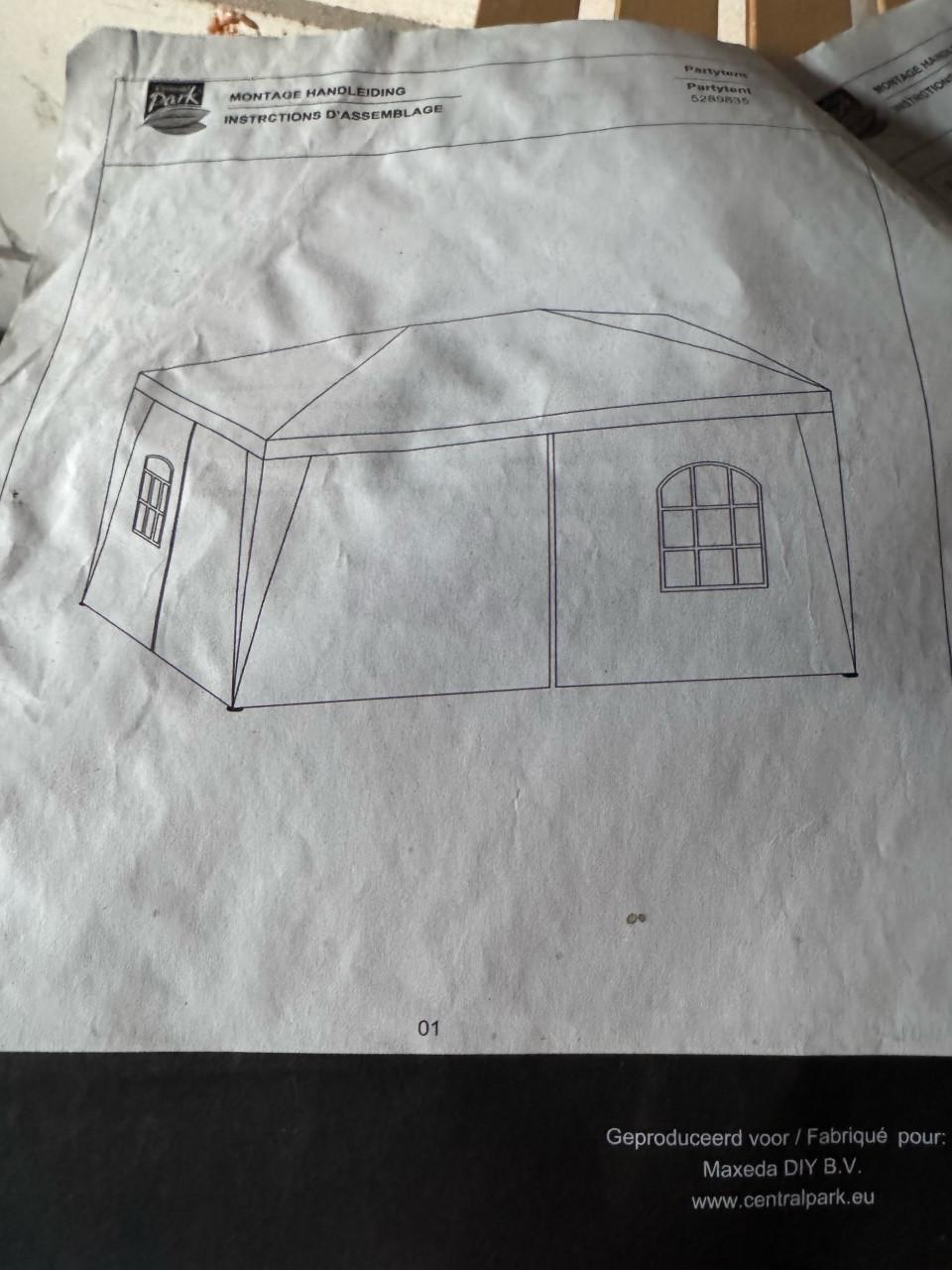 Partytent central park 300cm x 400cm