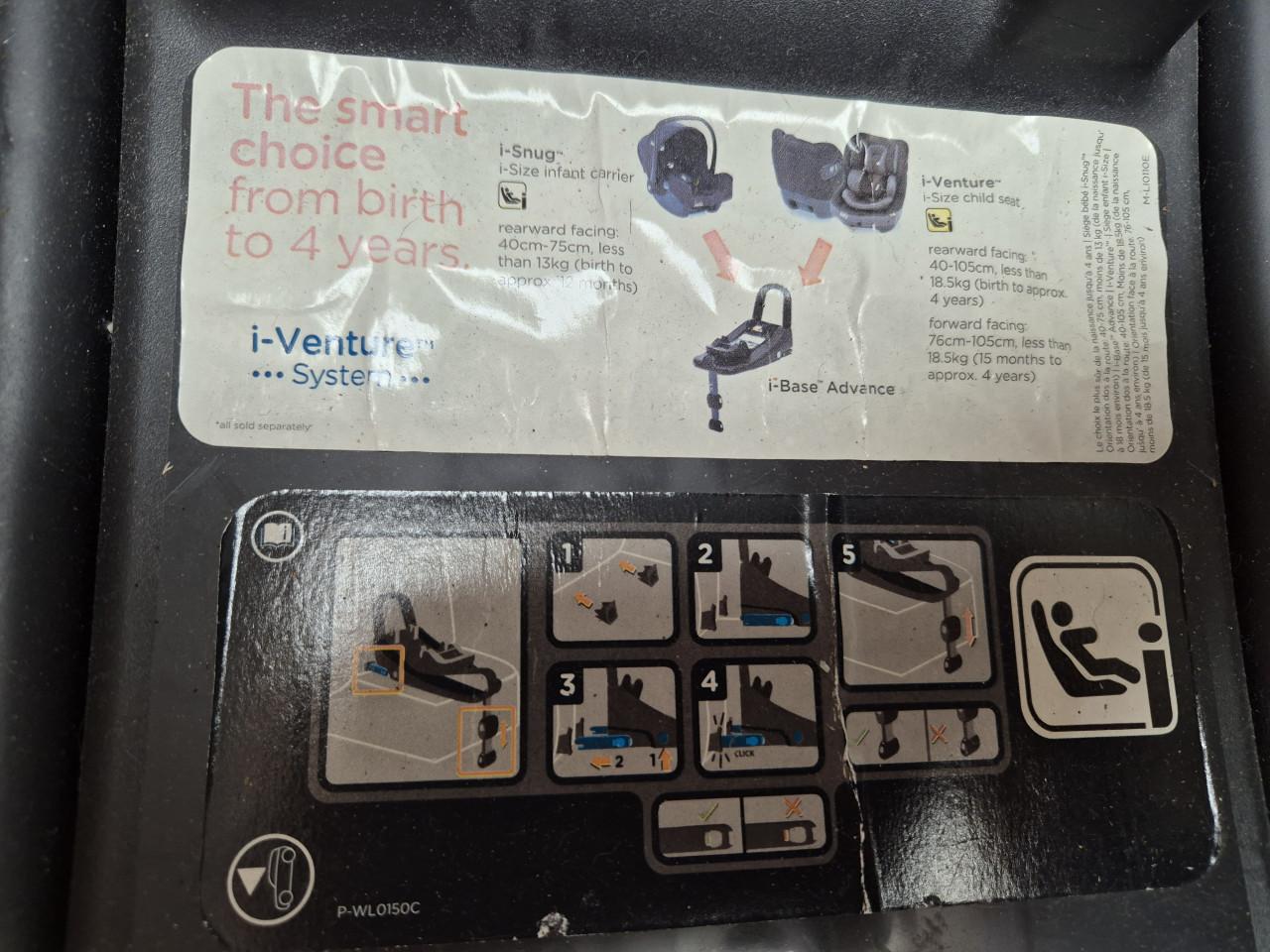 Baby maxi cosi (auto)stoel van Joie + 2 bases voor in de auto('s)