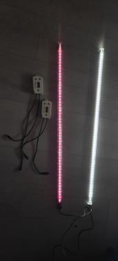 Twee retro led lampen voor terrarium of aquarium