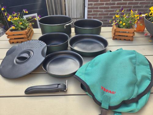 Tefal campingpannenset met afneembare handgreep