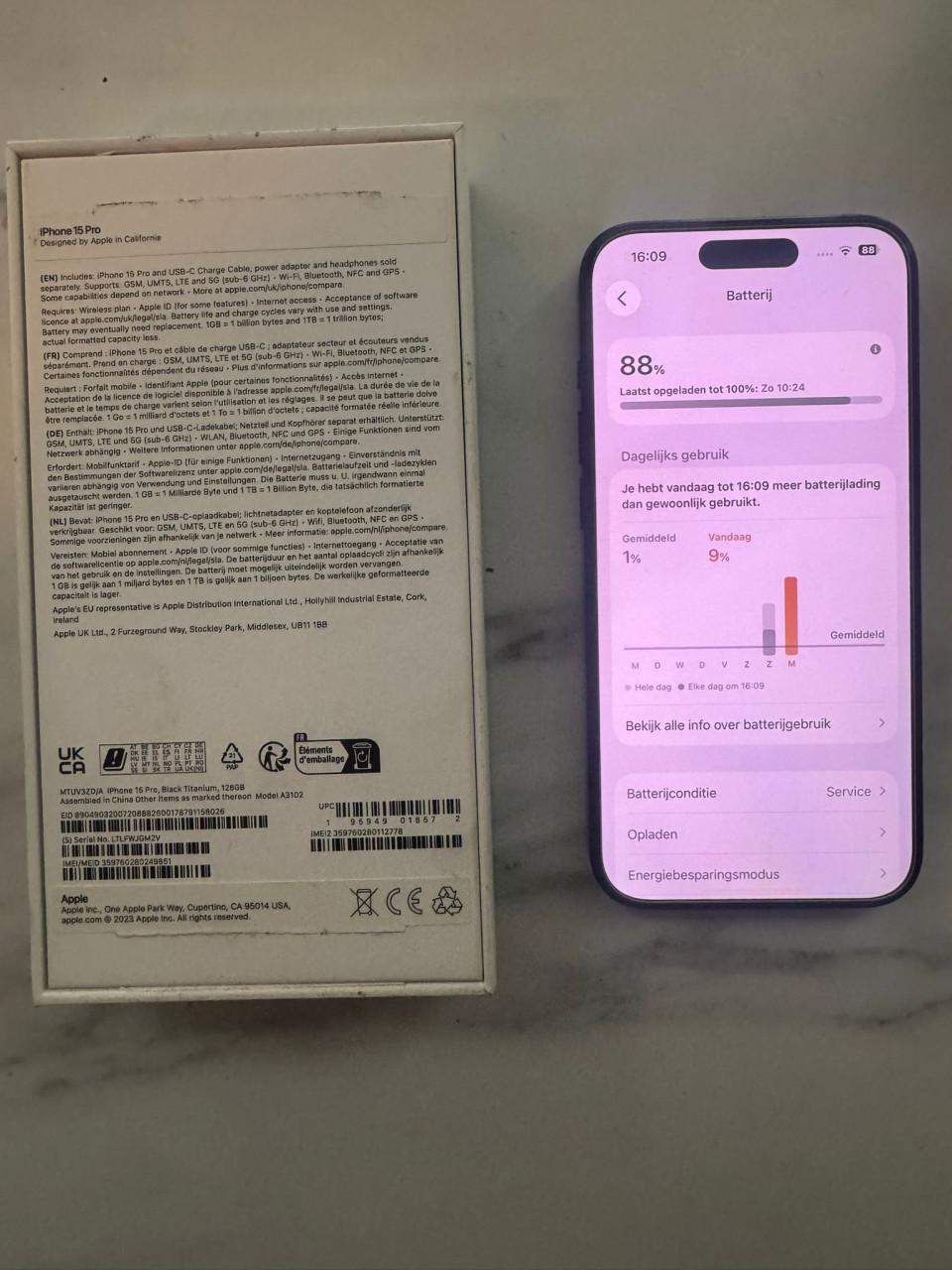 Zeer nette iPhone 15 pro