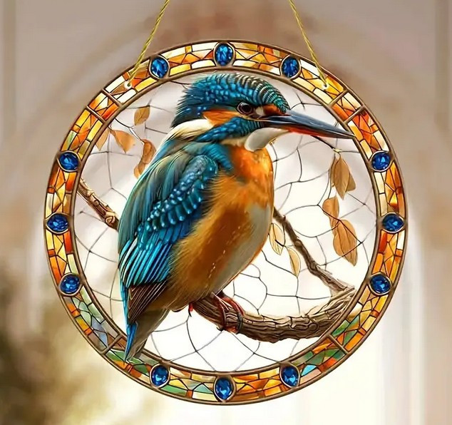 Ijsvogel #7 ( groot model ) zonnevanger , raamhanger