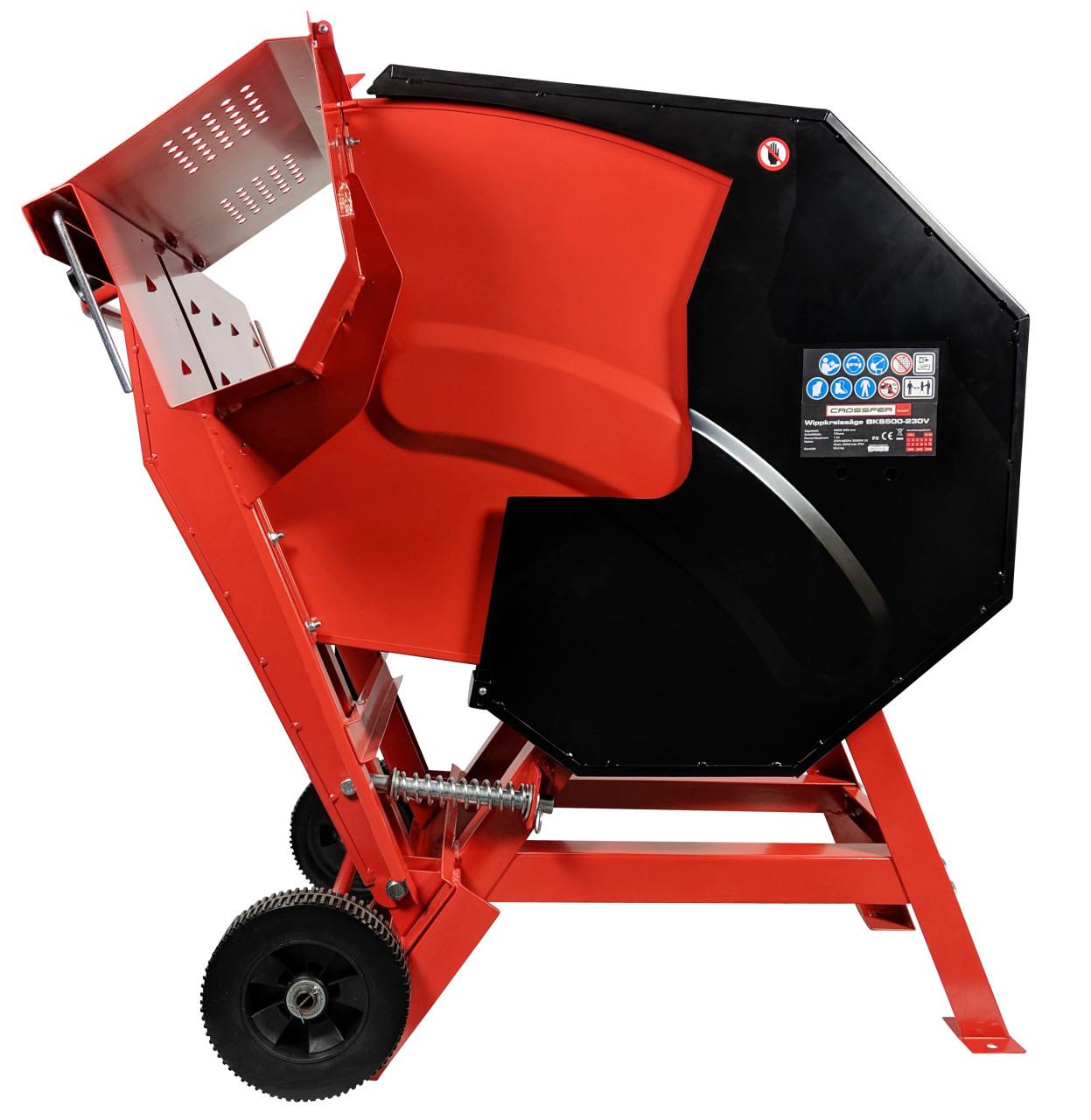 Houtzaag, afkortzaag, brandhoutzaag, cirkelzaag BKS-500 / 230Volt