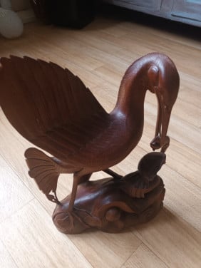 Oude Balinese Houtsnijwerk