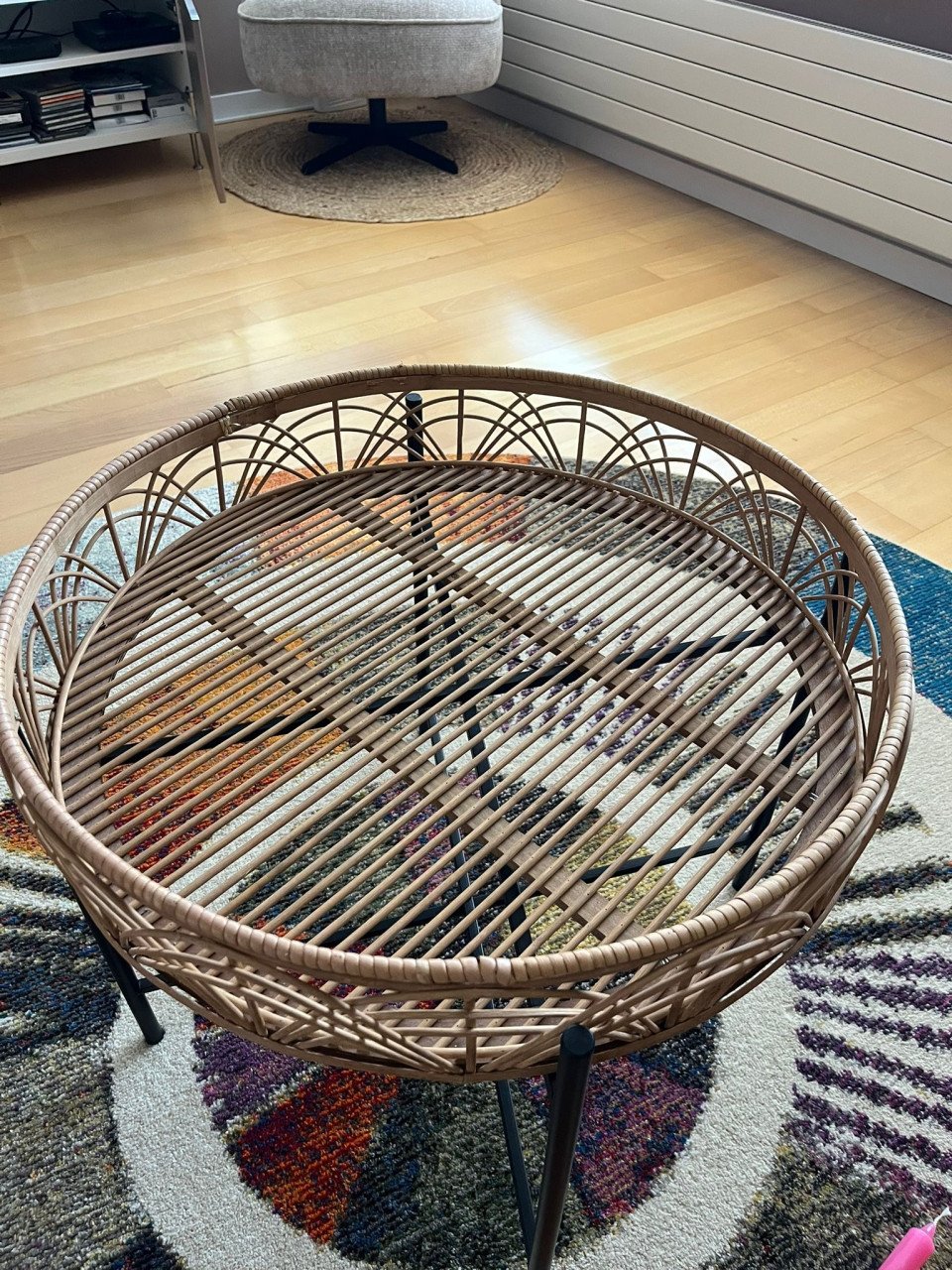 Rotan tafeltje Maten: 52 hoog 60 breed