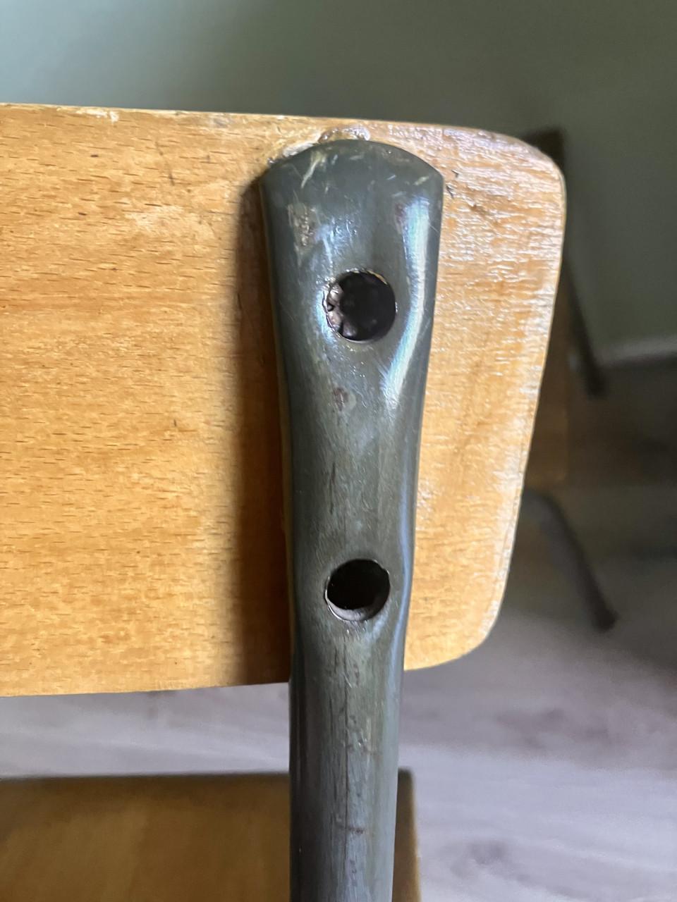 Kinderbureau + stoel Vintage Frankrijk