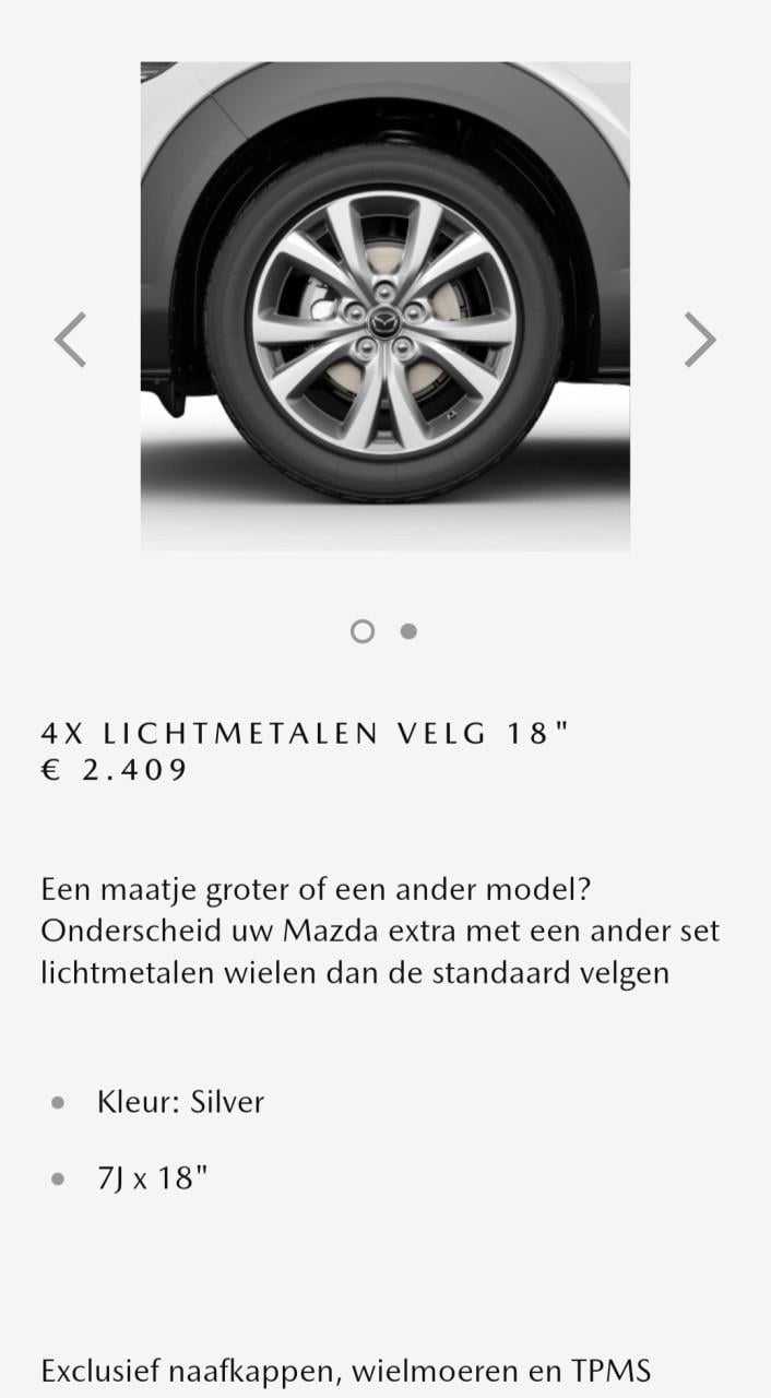 Mazda CX-30 velgen 18"