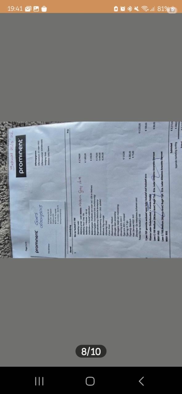 LUXE Sta-op/relaxfauteuil zgan