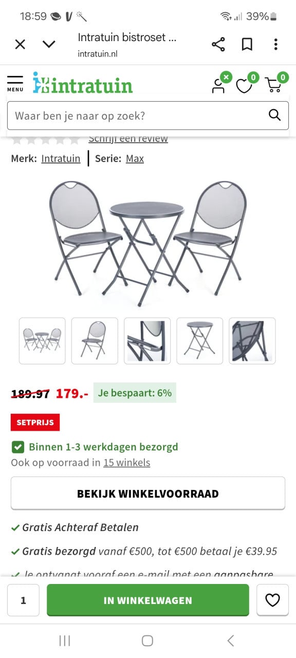 Bistroset NIEUW