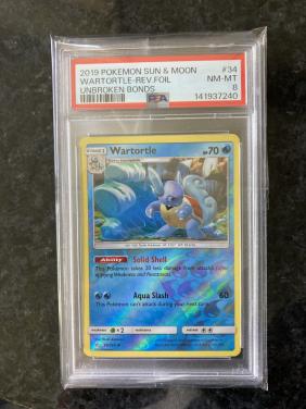 Pokemon kaart Wartortle 2019 psa