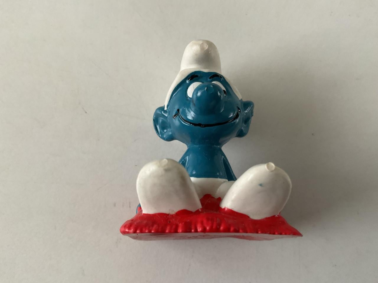 Verschillende Smurfen.    Schleich/Peyo.   Materiaal: rubber. Hoogte: 5 cm.