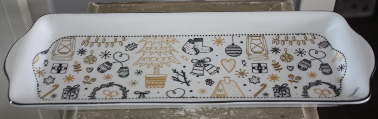 Kerst serveer schaaltje -bord