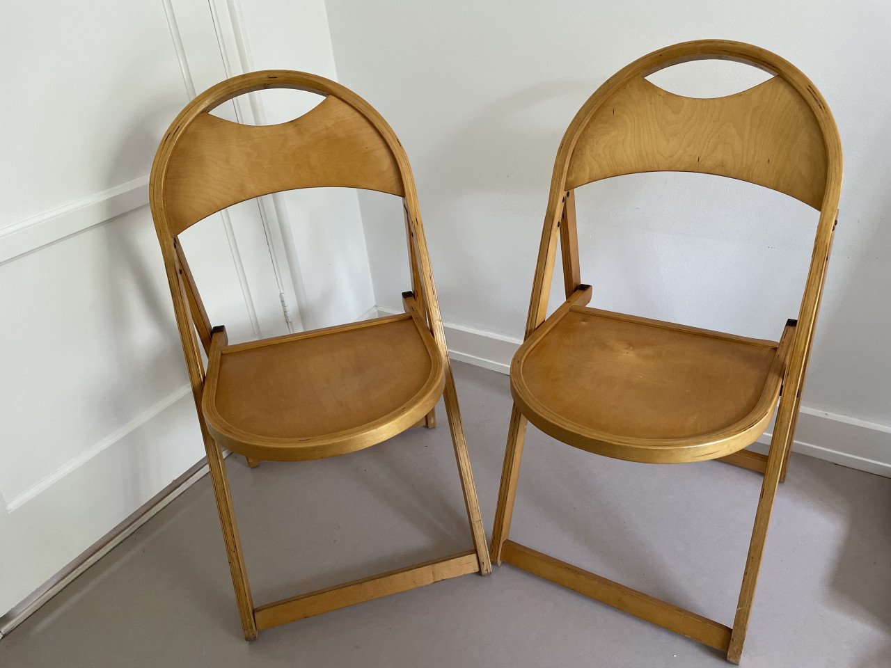Set Vintage OTK Design Thonet Klapstoelen Jaren 50
