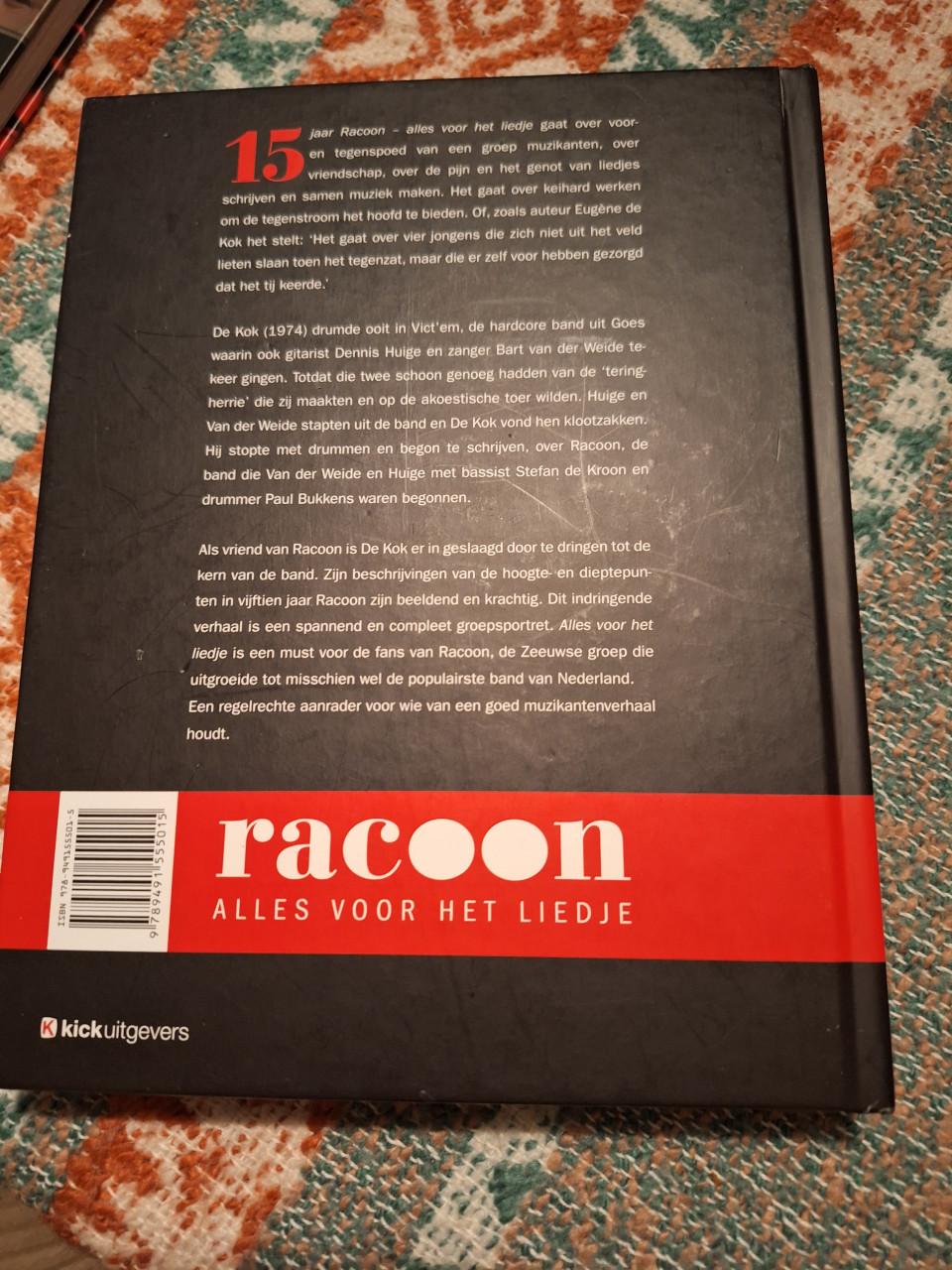 Boek racoon alles voor het liedje nwstaat