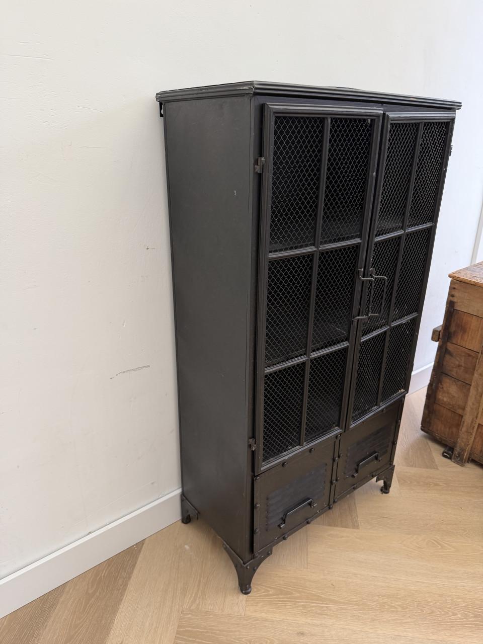 WOOOD metalen 2-deurs ladekast