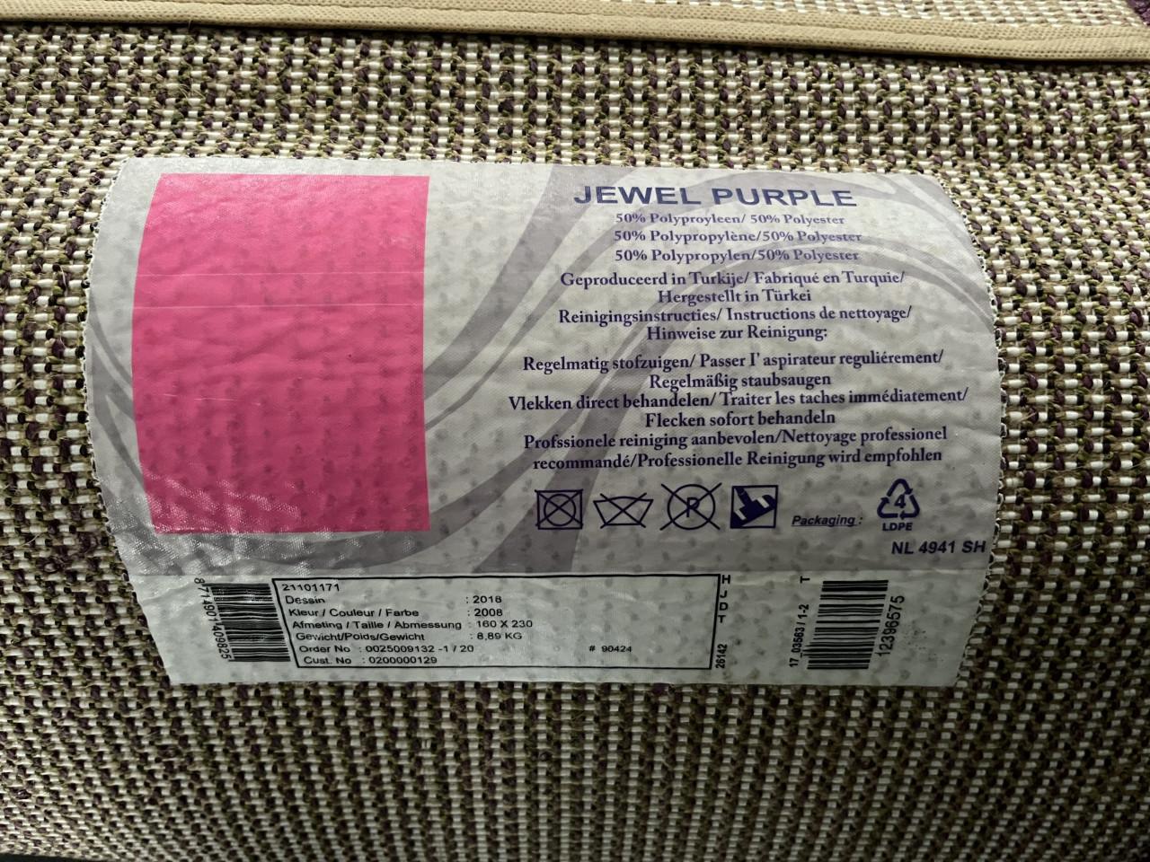 Vloerkleed 160x230, paars