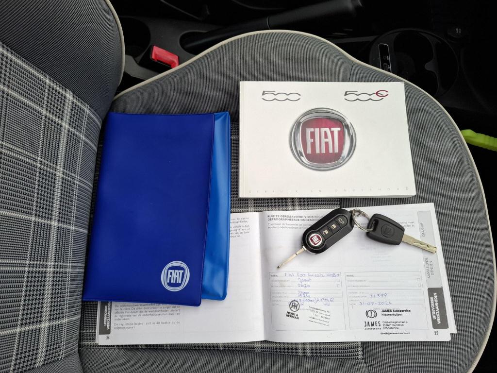 Fiat 500 twinair turbo collezione glazen schuifdak/nav/lmv