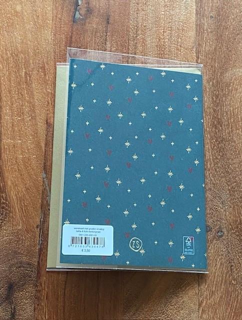 Zusss | Wenskaart Liefde & Licht | Donkergroen