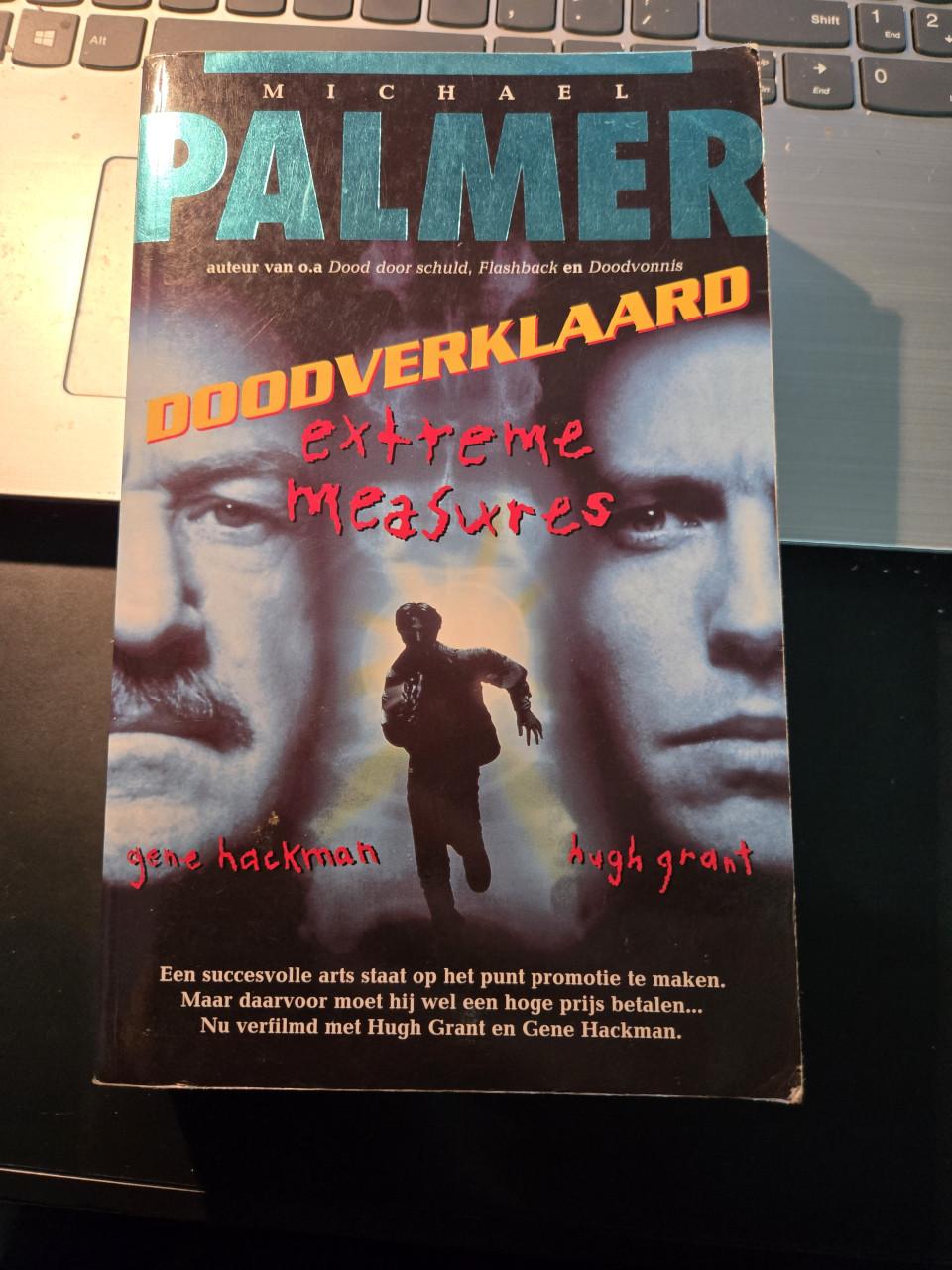 Boek: Doodverklaard (Extreme measures) Michael Palmer