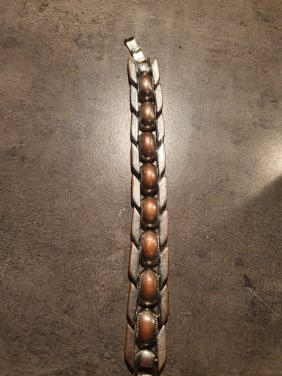 Heel leuk retro vintage armband van zwaar metaal (jaren 50/60)....
