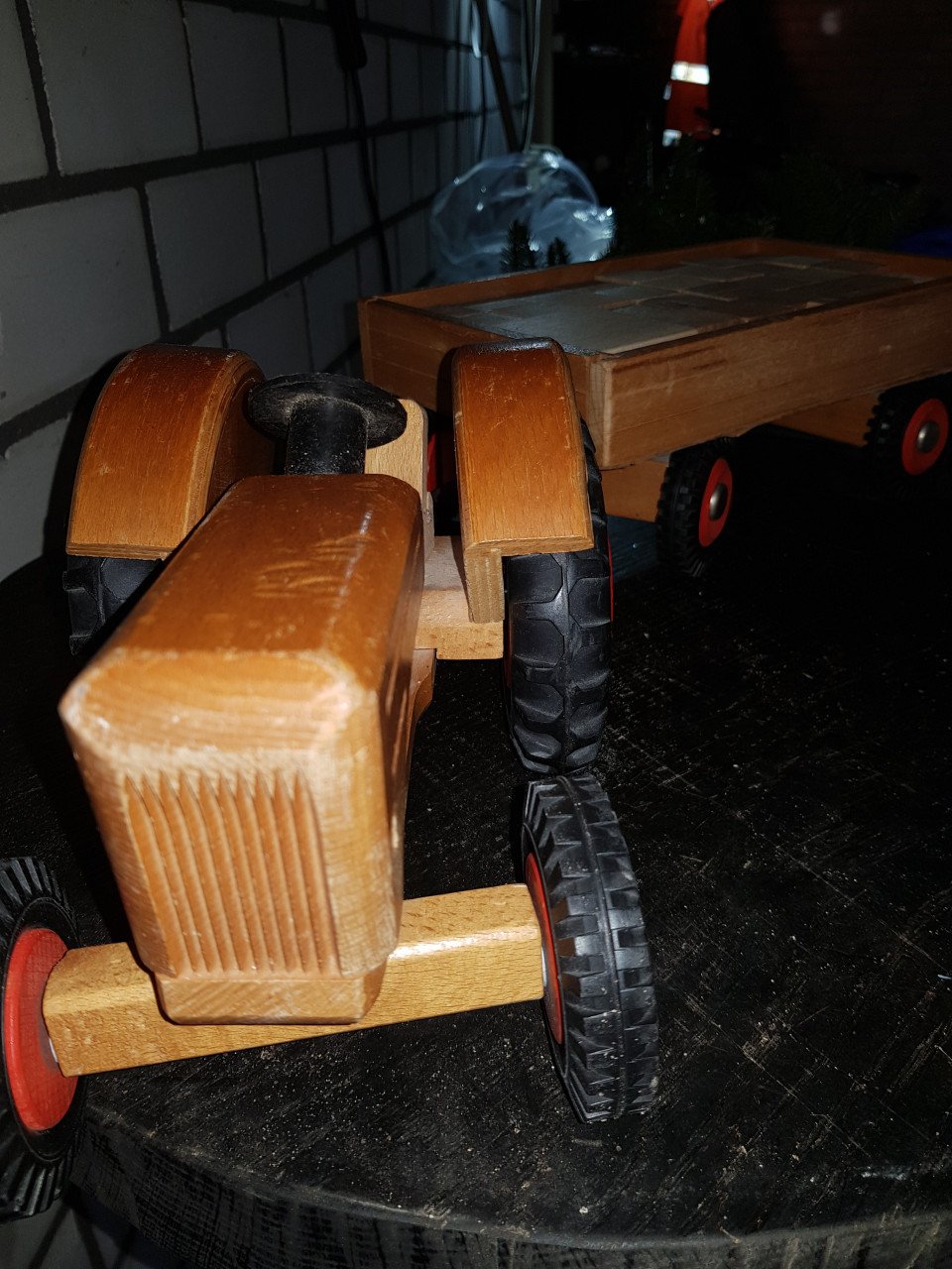 Houten tractor