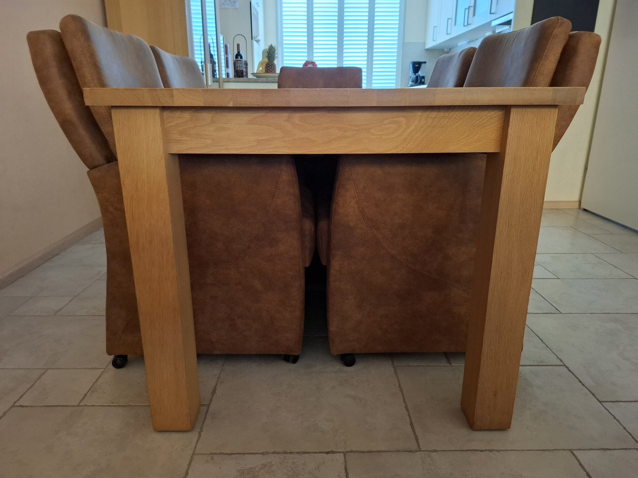 Eetkamertafel eiken