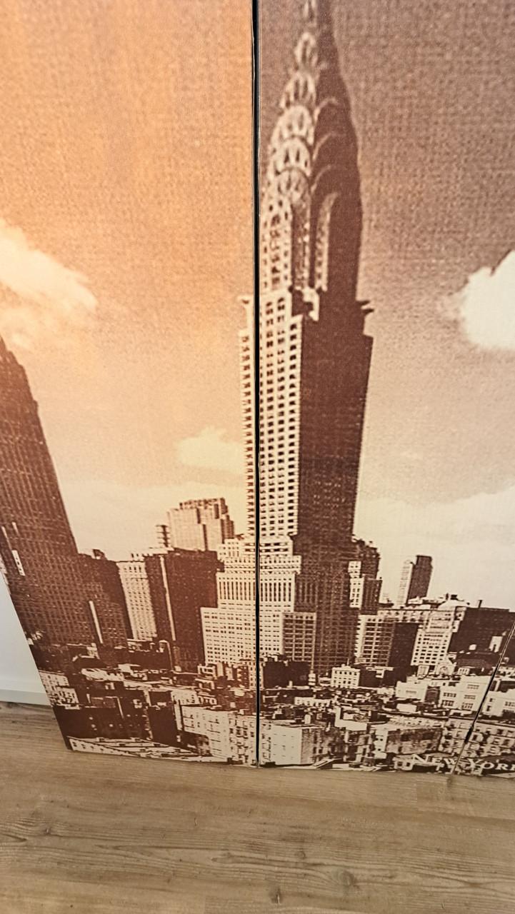 Kamerscherm New York bij daglicht 120x170 cm in kleur