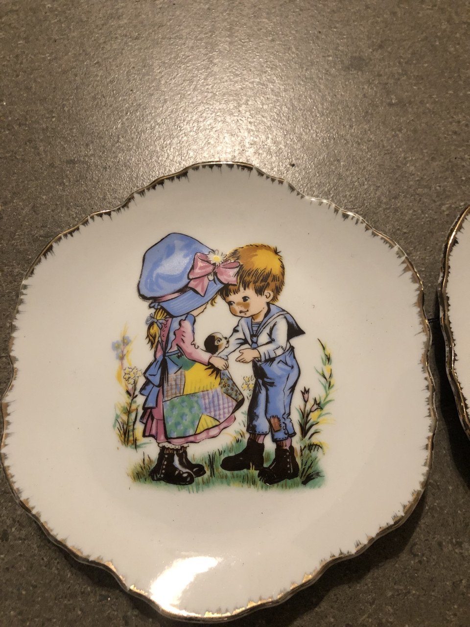 3 porseleinen Hangborden van Fabrique en Coree