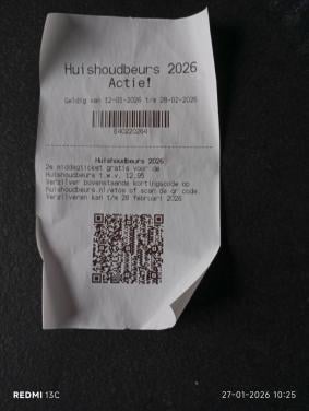 Ticket huishoudbeurs
