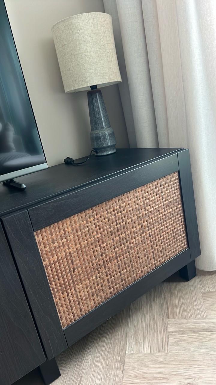 Tv meubel met rotan