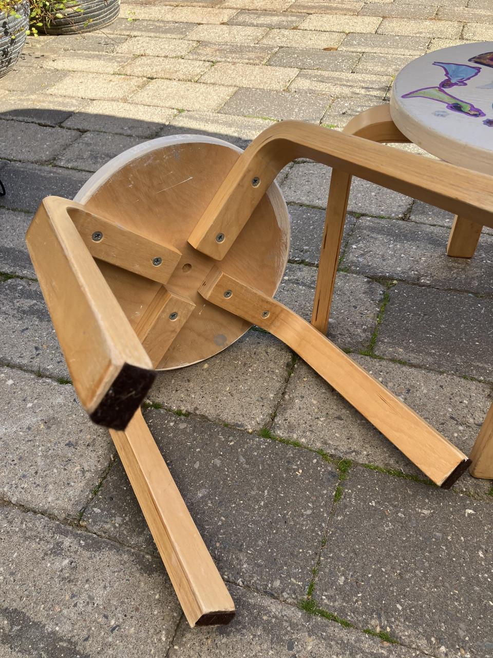 Houten kinderkrukjes