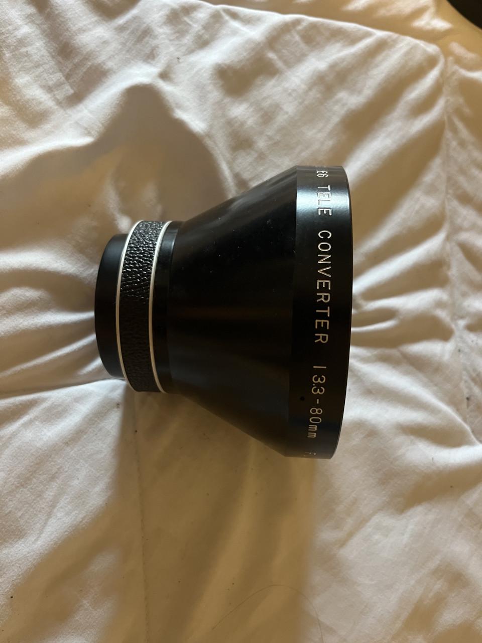 Filmcamara Fujica Single-8; Z600 incl tele converter lens
