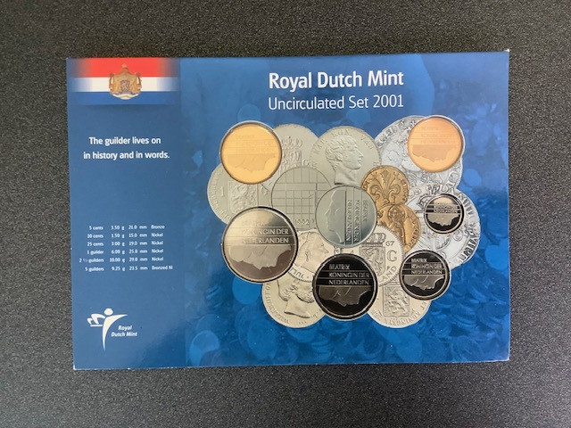 Nederland, UNC jaarset 2000 en 2001.